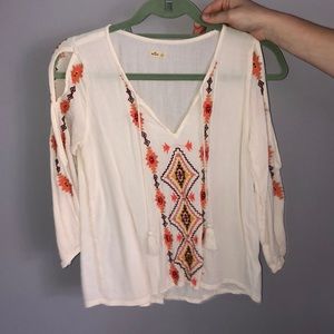 white long sleeve shirt